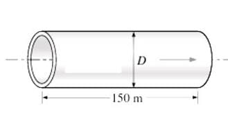 Water at 2 0 C is to be transported through a 1 5