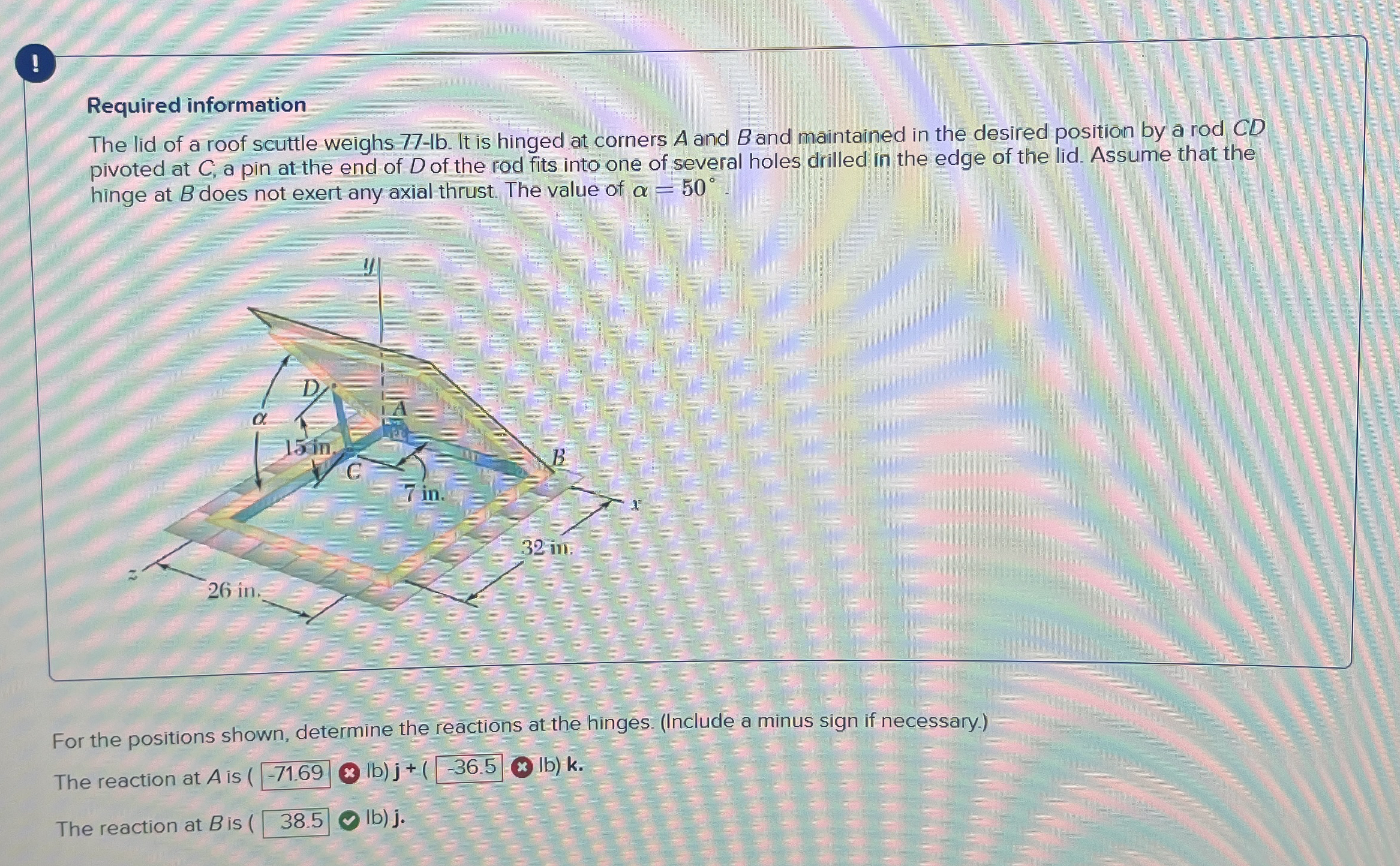 ! Required information The lid of a roof scuttle