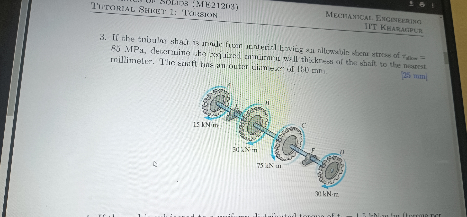 OLIDS ( ME 2 1 2 0 3 ) Mechanical Engineering IIT