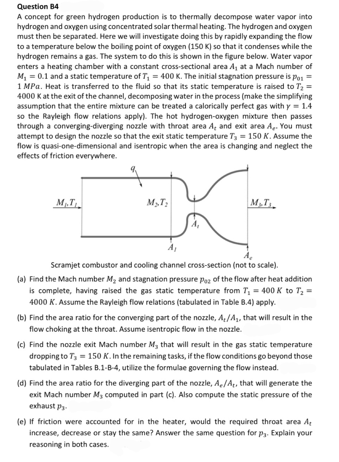 Question B 4 A concept for green hydrogen