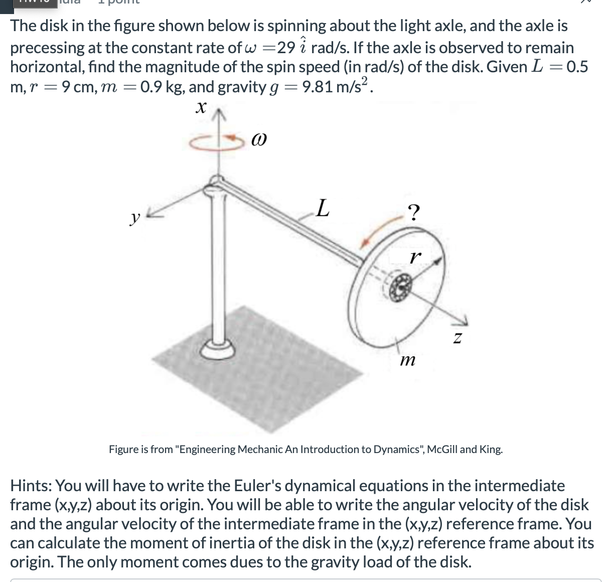 Hints: You will have to write the Euler's