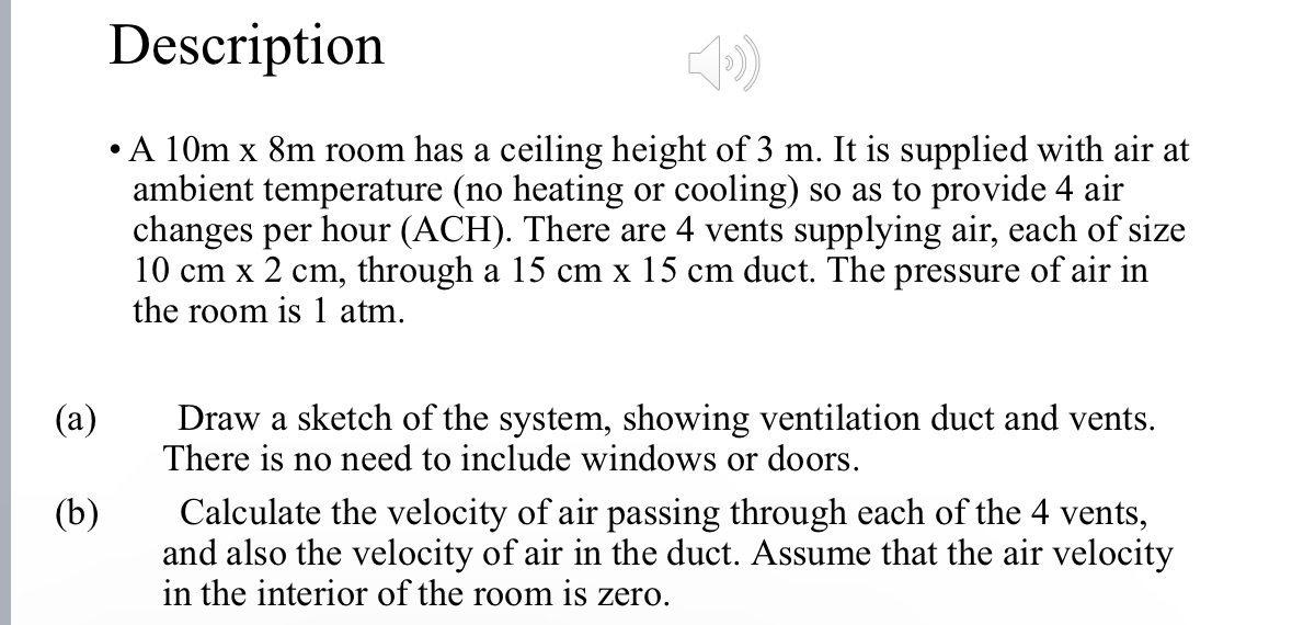 Description A 1 0 m 8 m room has a ceiling height
