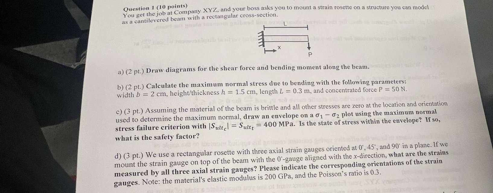 Question 1 ( 1 0 points ) You get the job at