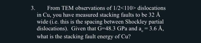 From TEM observations of 1 2 < 1 1 0  style=