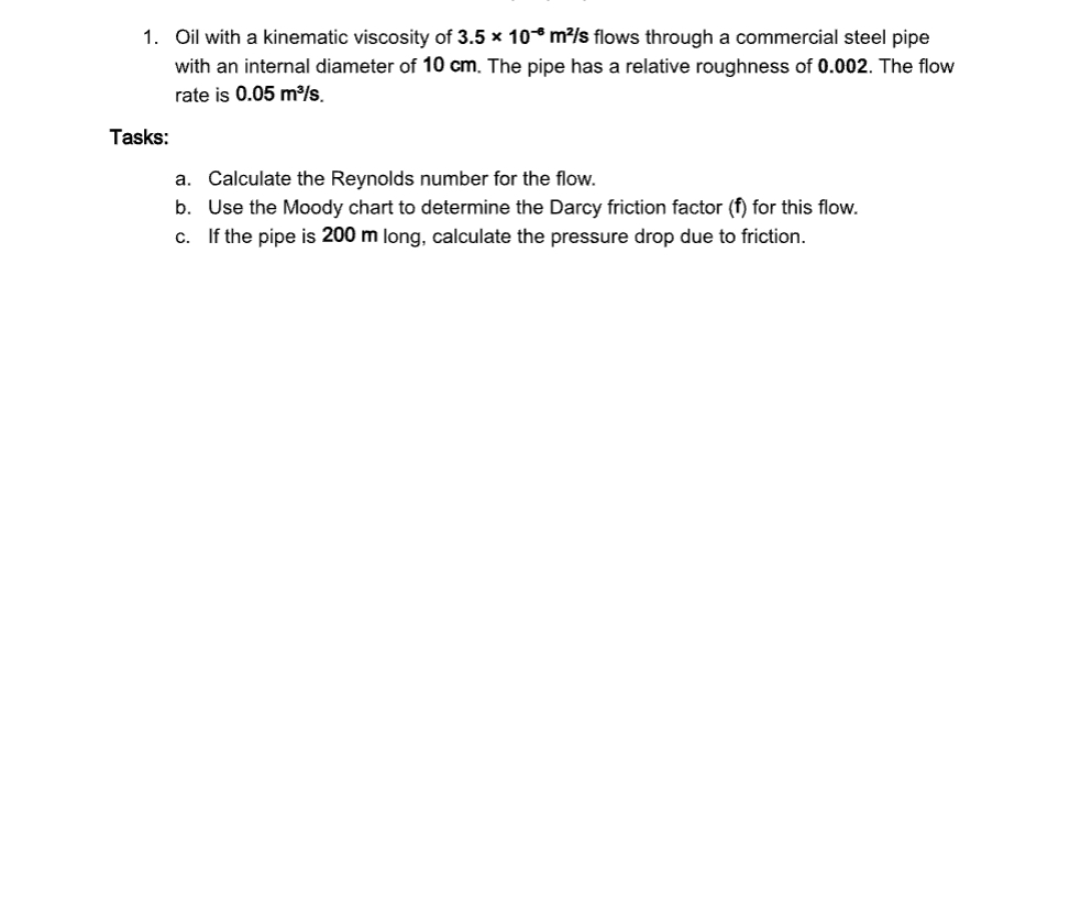 Oil with a kinematic viscosity of 3 . 5 1 1 0 - 6