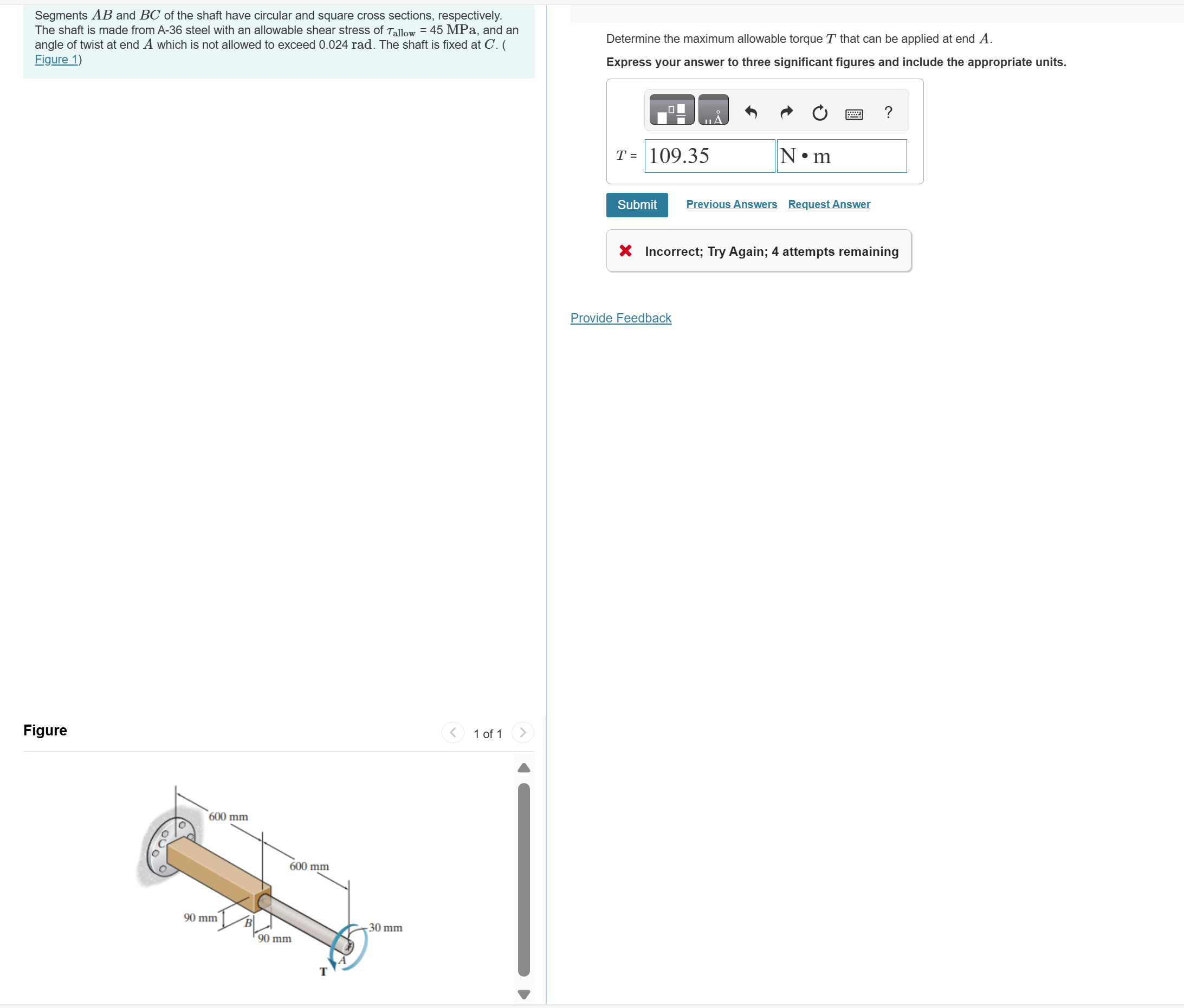 The steel shaft is 1 2 inin. long and is screwed