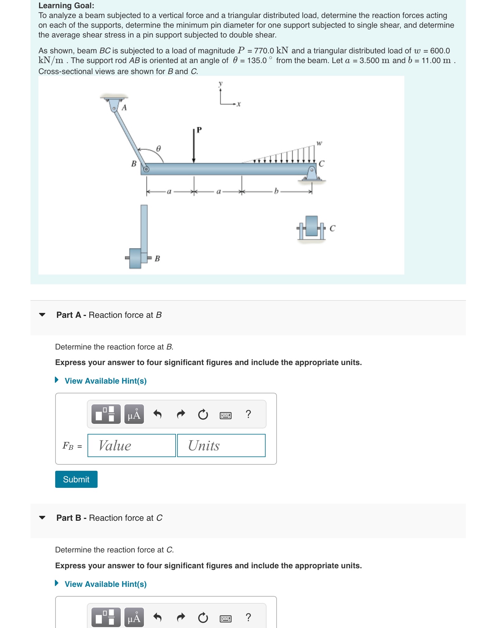 Learning Goal: To analyze a beam subjected to a