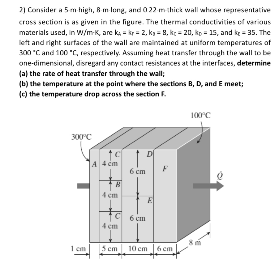 Consider a 5 - m - high, 8 - m - long, and 0 . 2