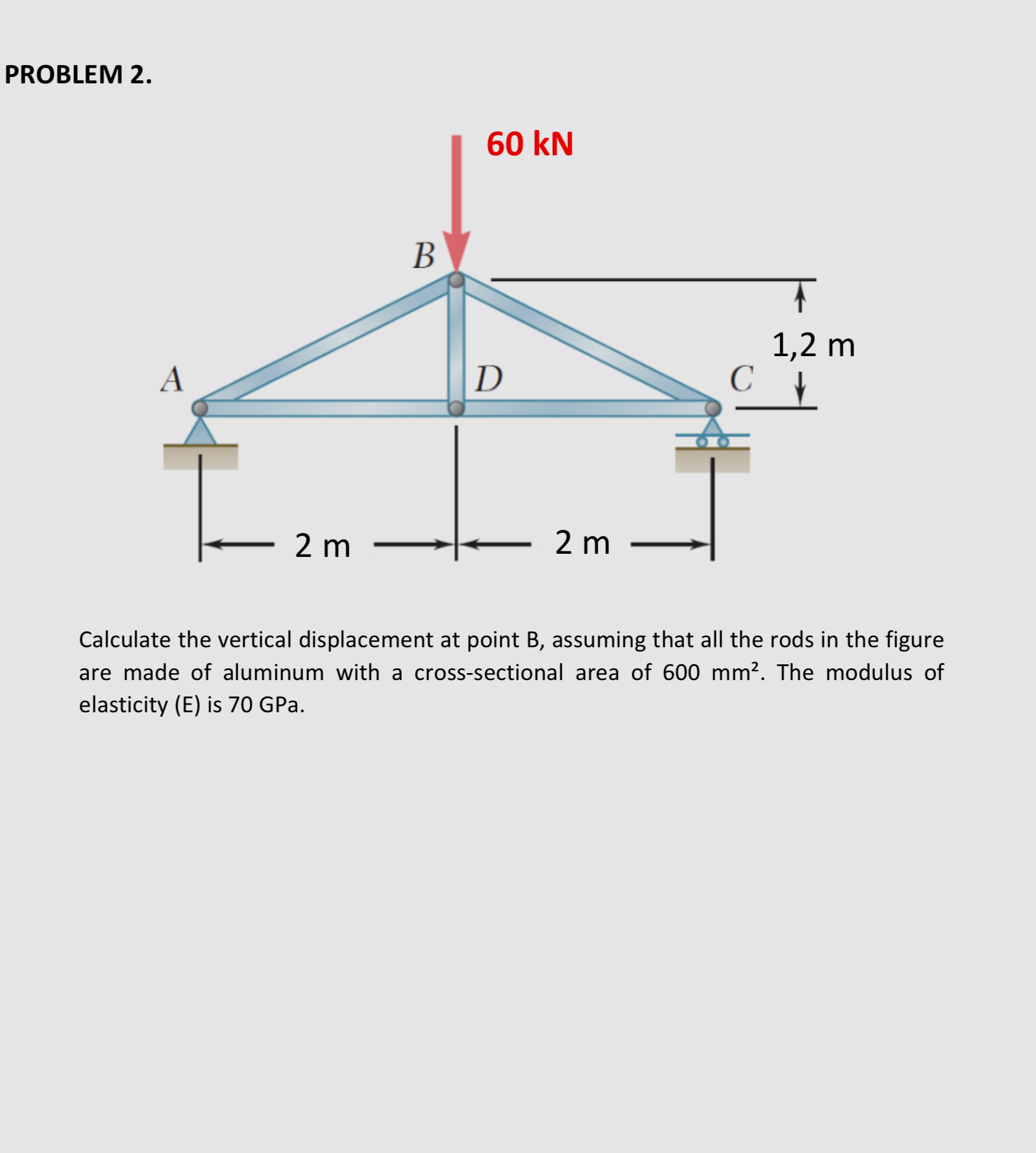 PROBI FMN 2 Calculate the vertical displacement
