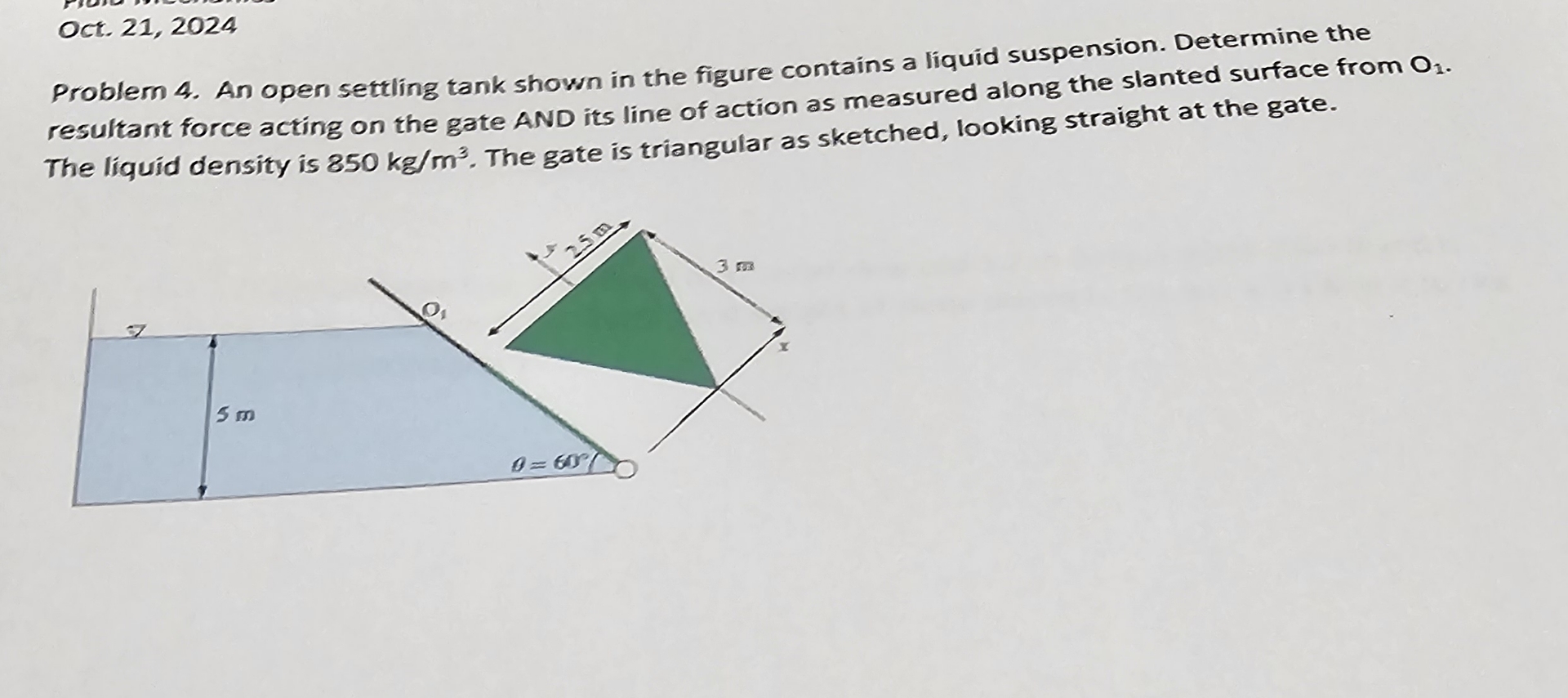 Oct. 2 1 , 2 0 2 4 Problem 4 . An open settling