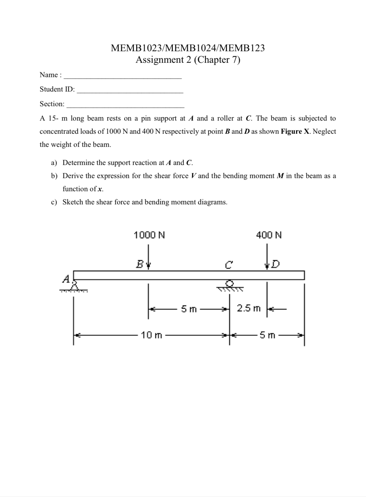 MEMB 1 0 2 3 / MEMB 1 0 2 4 / MEMB 1 2 3