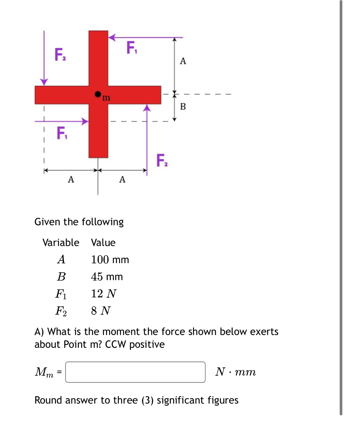Given the following \ table [ [ Variable , Value