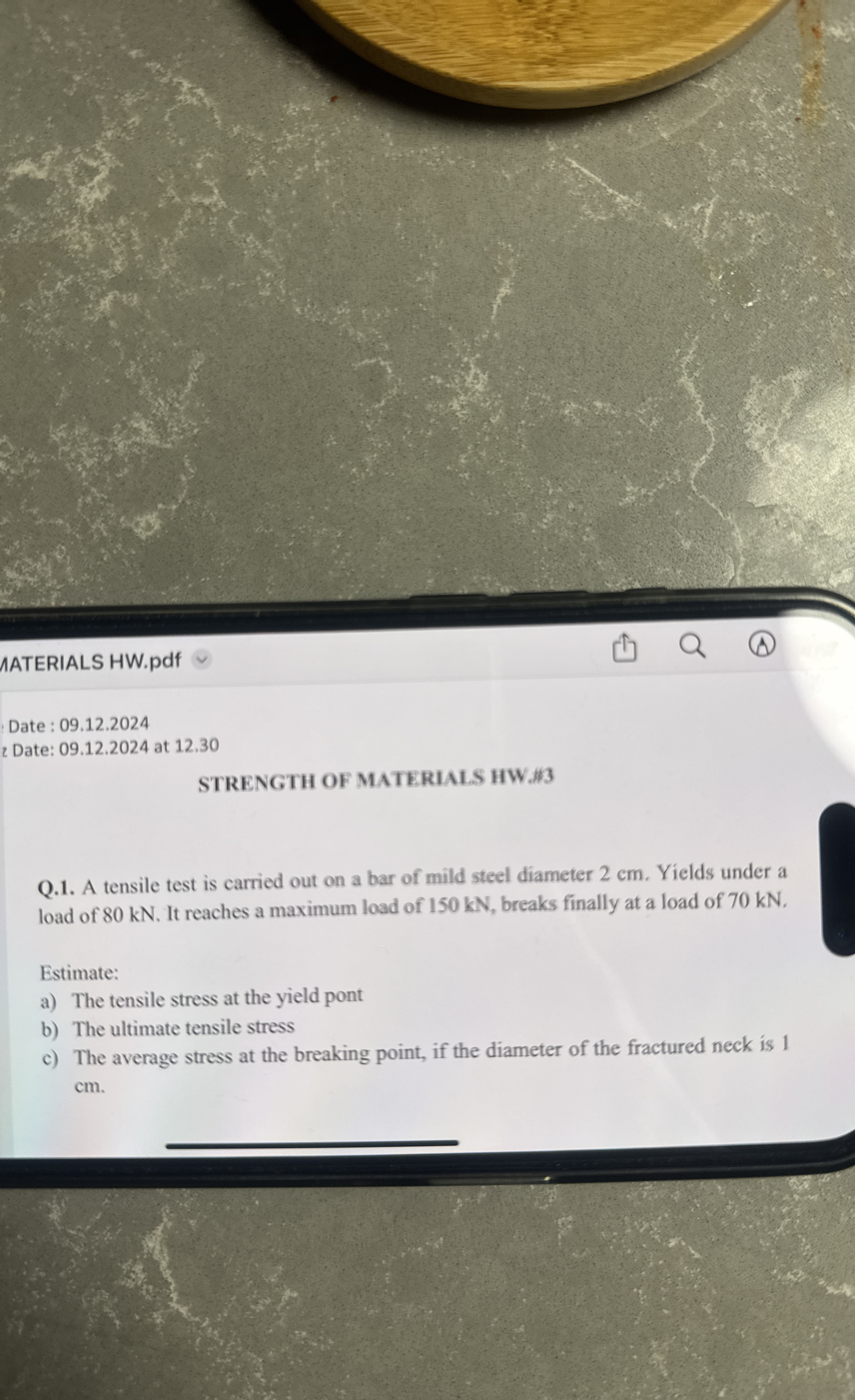 AATERIALS HW . pdf Date : 0 9 . 1 2 . 2 0 2 4