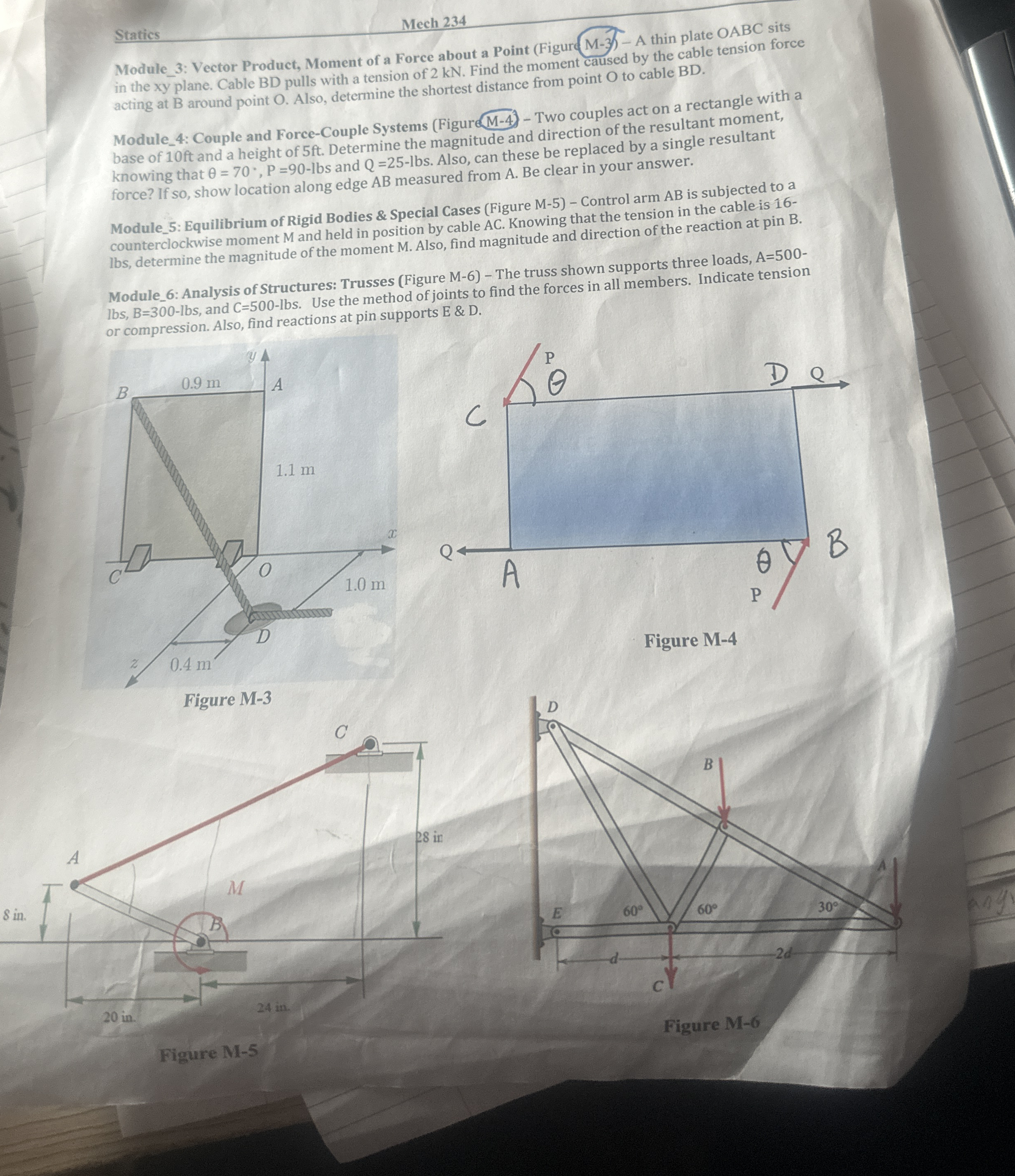 Statics Mech 2 3 4 Module _ 3 : Vector Product,