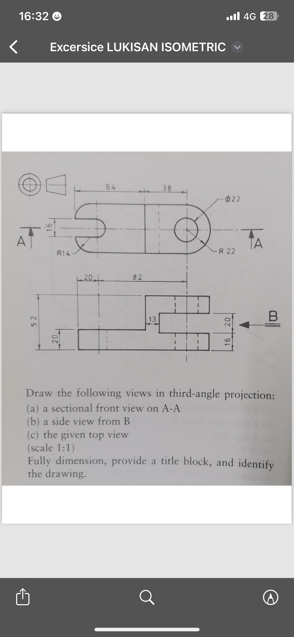 1 6 : 3 2 & ull 4 G 2 8 Excersice LUKISAN