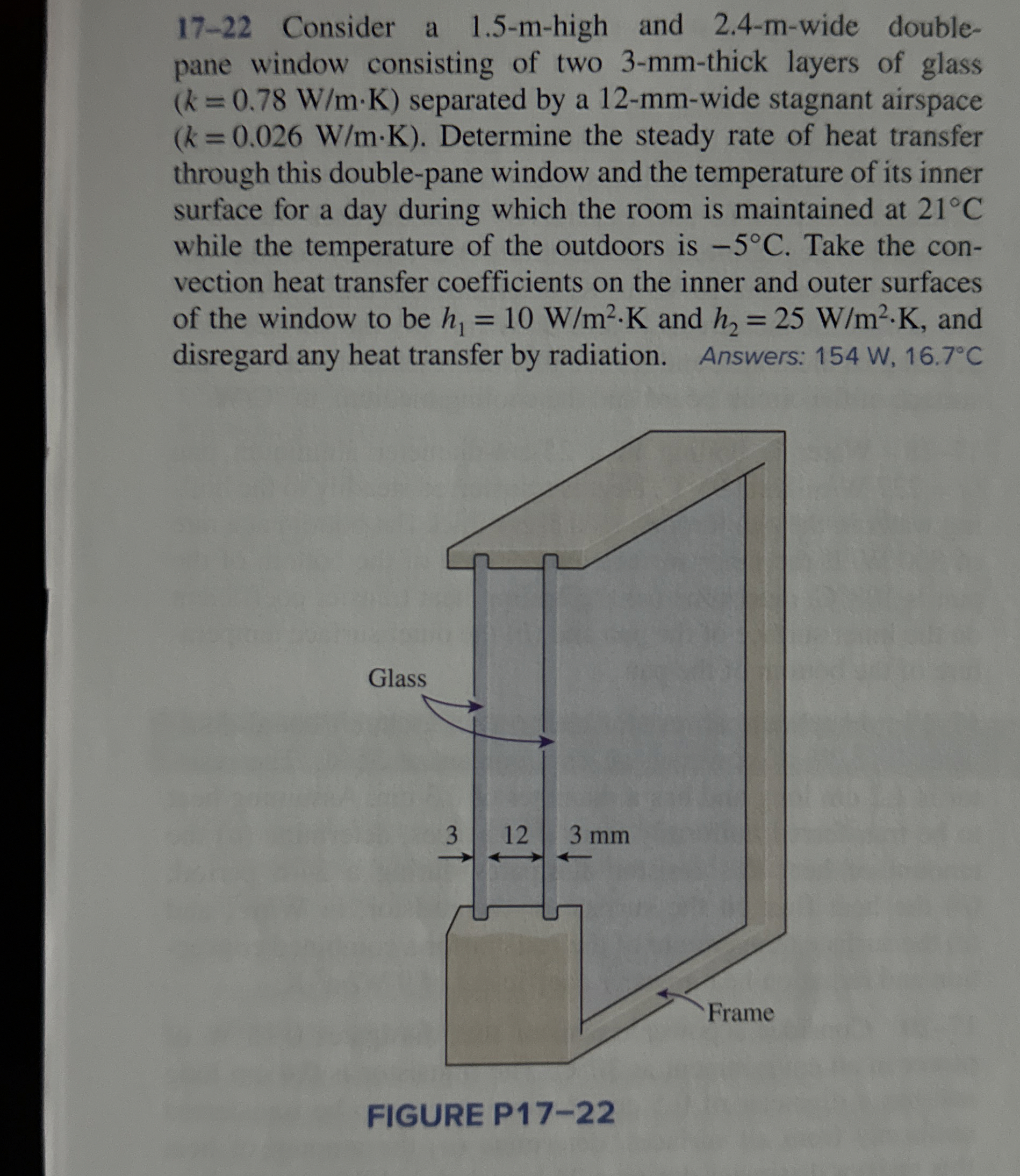 1 7 - 2 2 Consider a 1 . 5 - m - high and 2 . 4 -