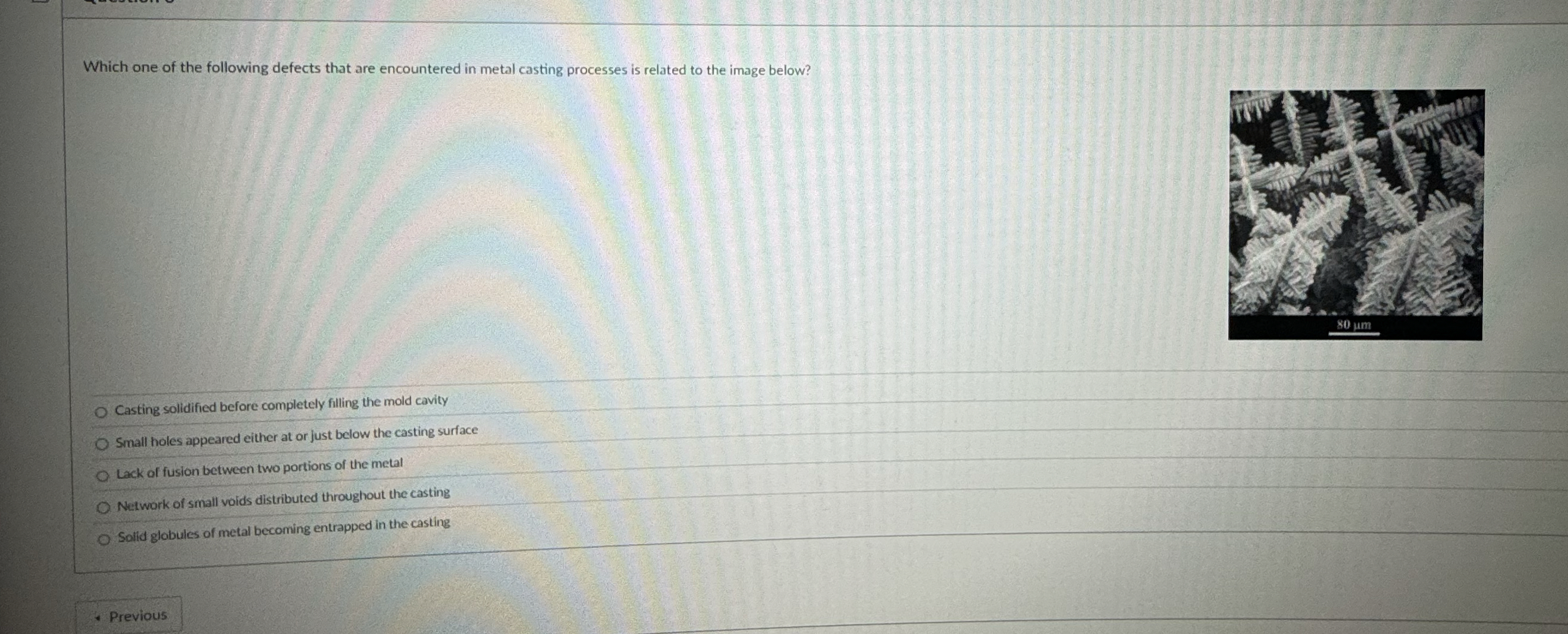 Which one of the following defects that are