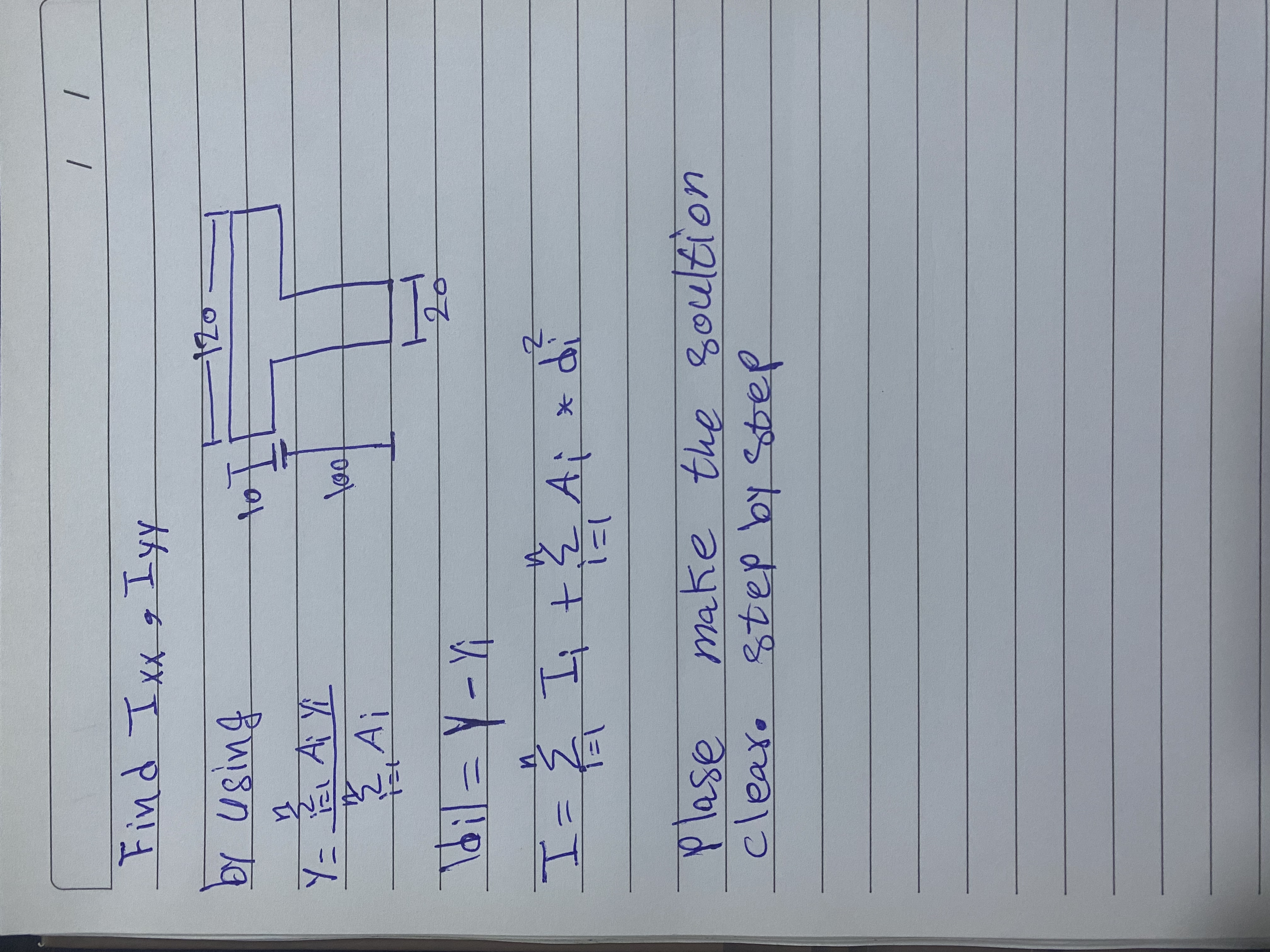 Find I , I y y by using y = i = 1 n A i y i i = 1
