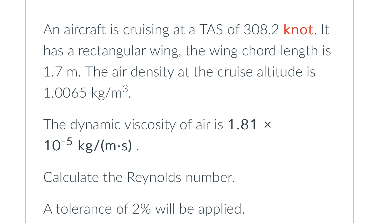 An aircraft is cruising at a TAS of 3 0 8 . 2