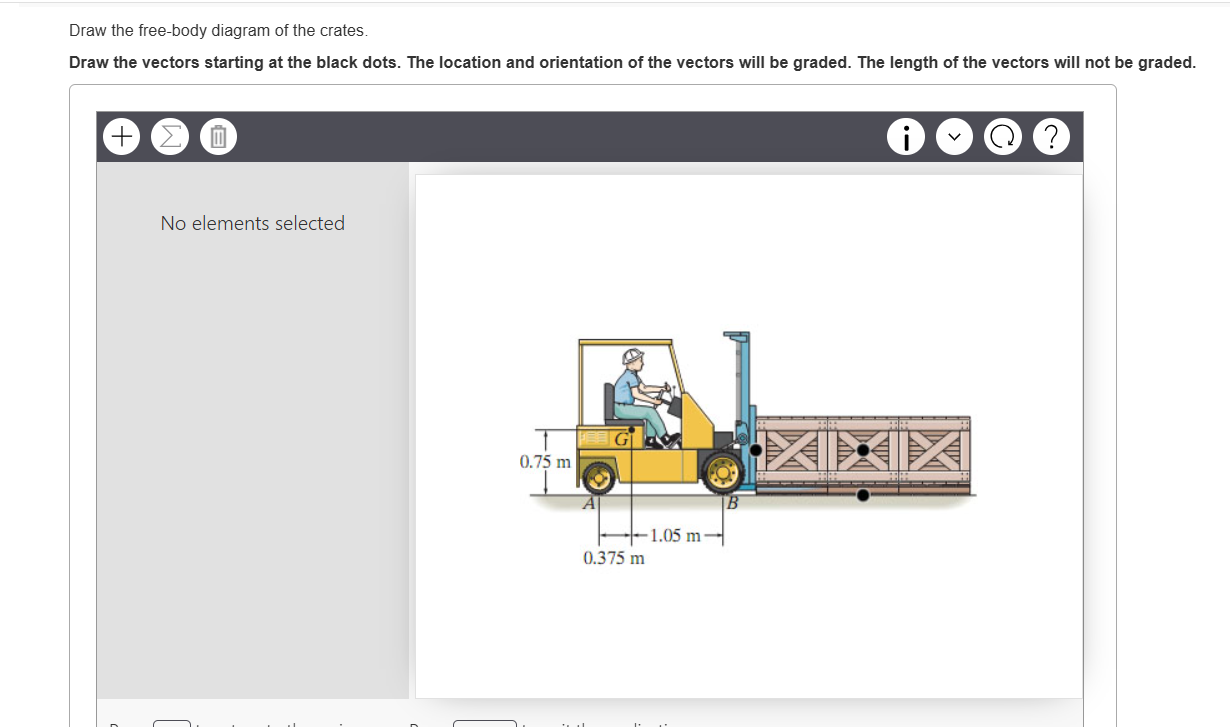 Draw the free - body diagram of the crates. Draw