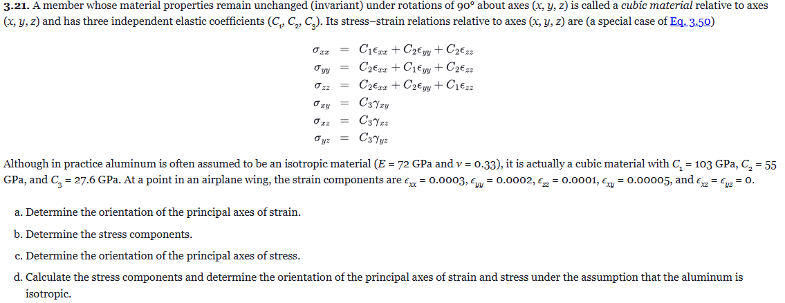 3 . 2 1 . A member whose material properties