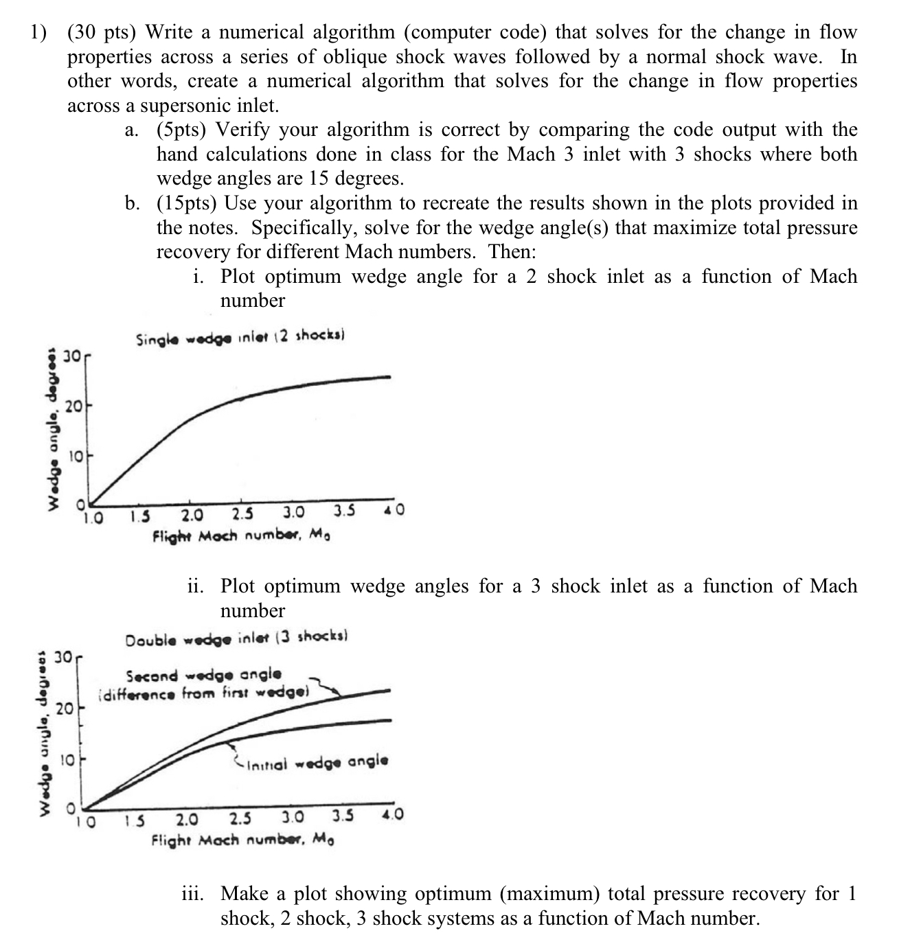 ( 3 0 pts ) Write a numerical algorithm (