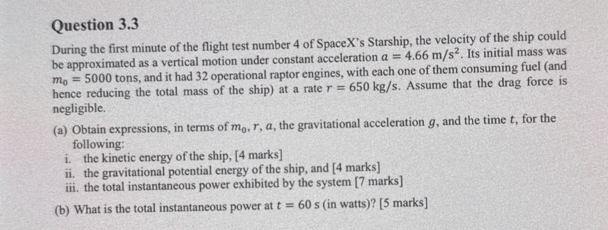 Question 3 . 3 During the first minute of the