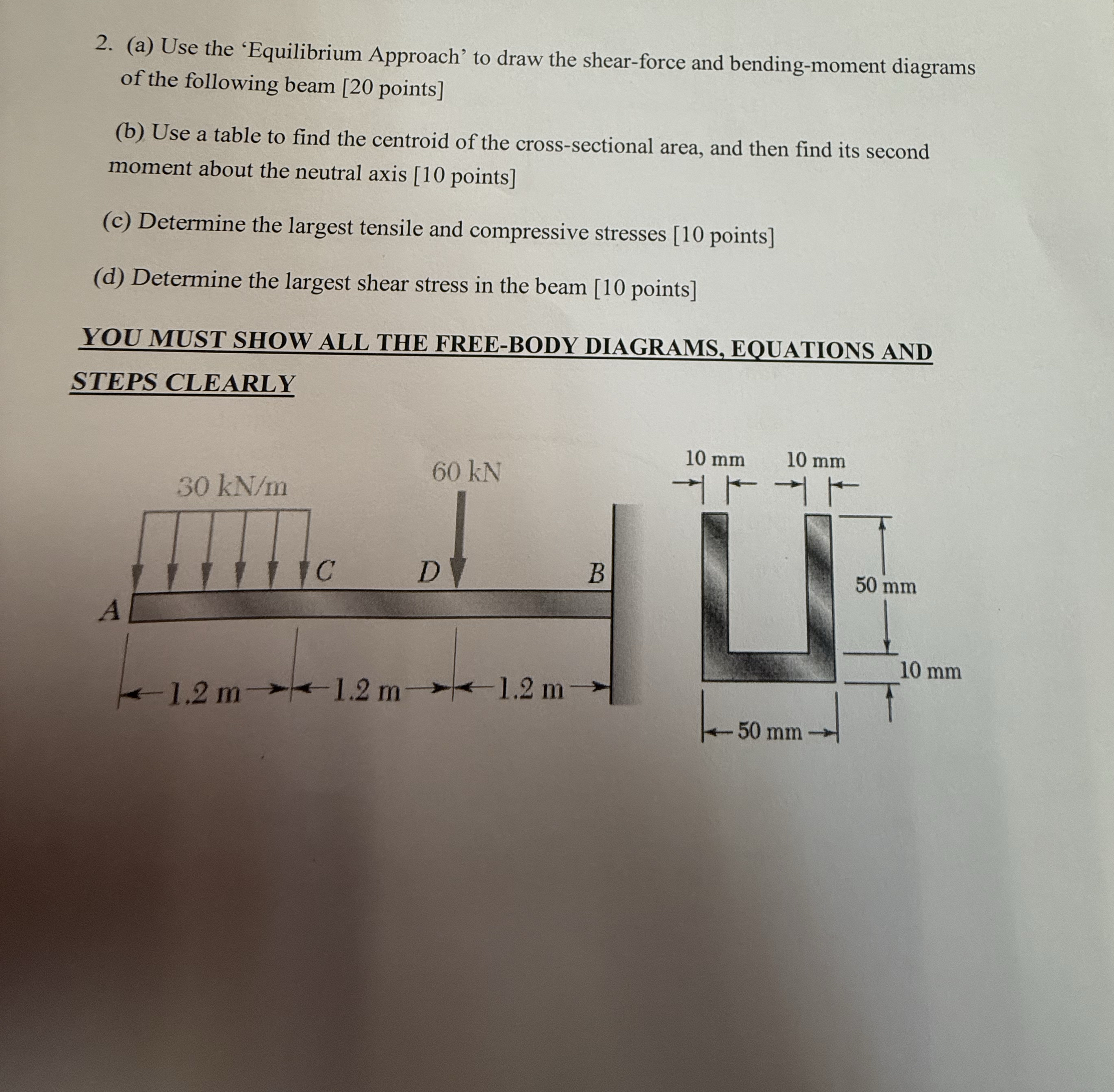 ( a ) Use the 'Equilibrium Approach' to draw the
