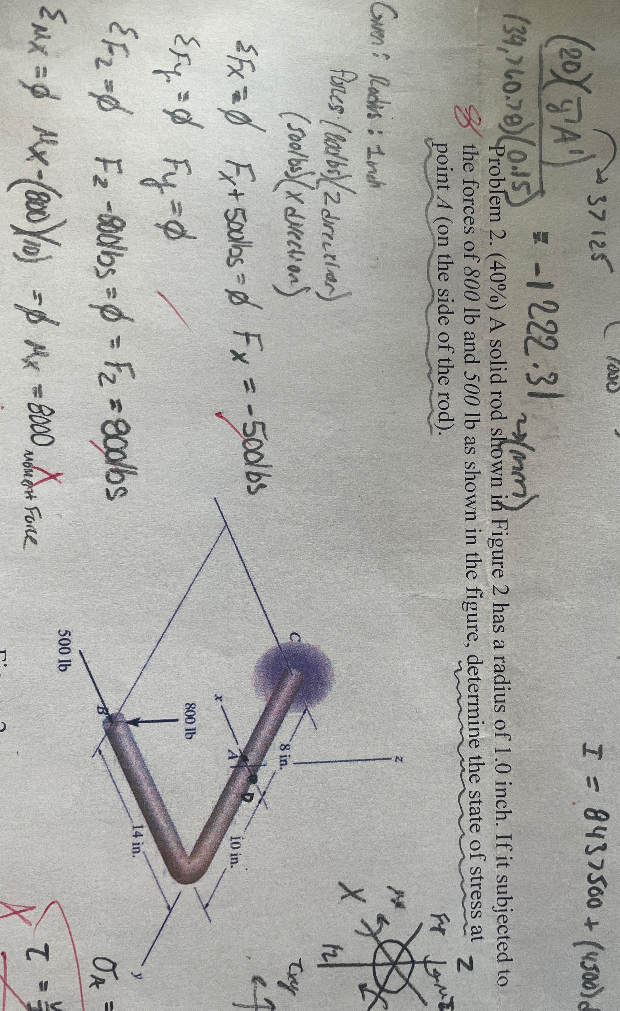 Determine the displacement at point D , across