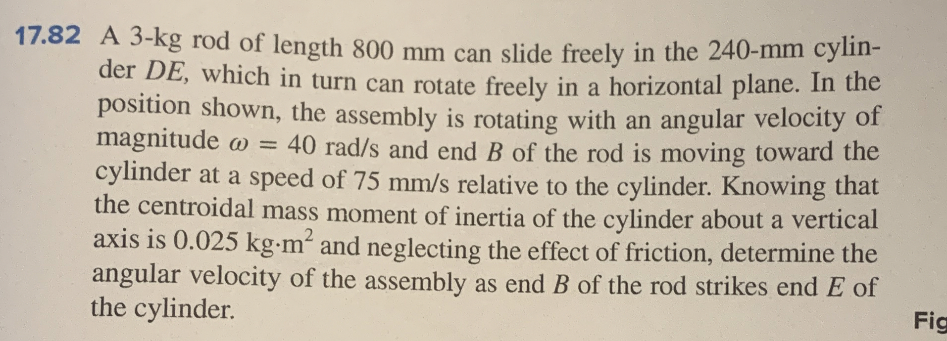 1 7 . 8 2 A 3 - kg rod of length 8 0 0 mm can