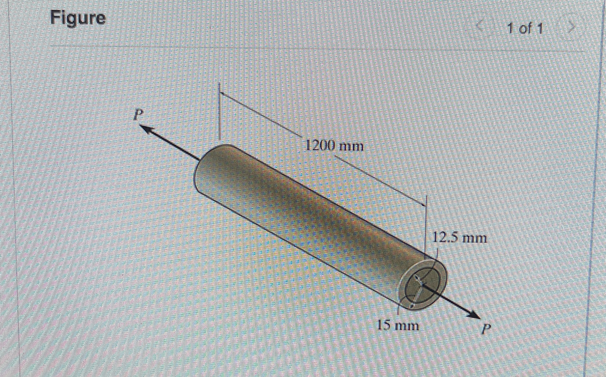 The thin - walled tube is subjected to an axial