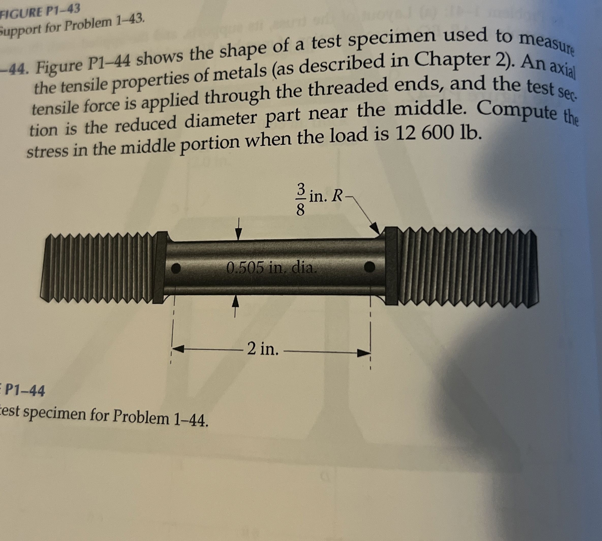 - 4 4 . Figure P 1 - 4 4 shows the shape of a