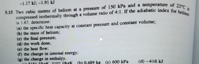 - 1 . 1 7 k J ; - 1 . 9 1 k J 5 . 1 5 Two cubic
