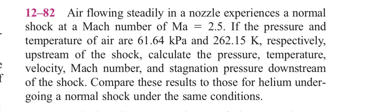 1 2 - 8 2 Air flowing steadily in a nozzle