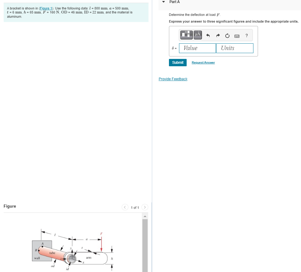 A bracket is shown in ( Figure 1 ) . Use the