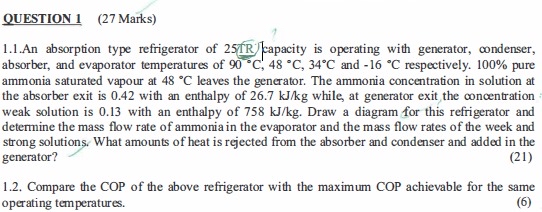 QUESTION 1 ( 2 7 Marks ) 1 . 1 . An absorption