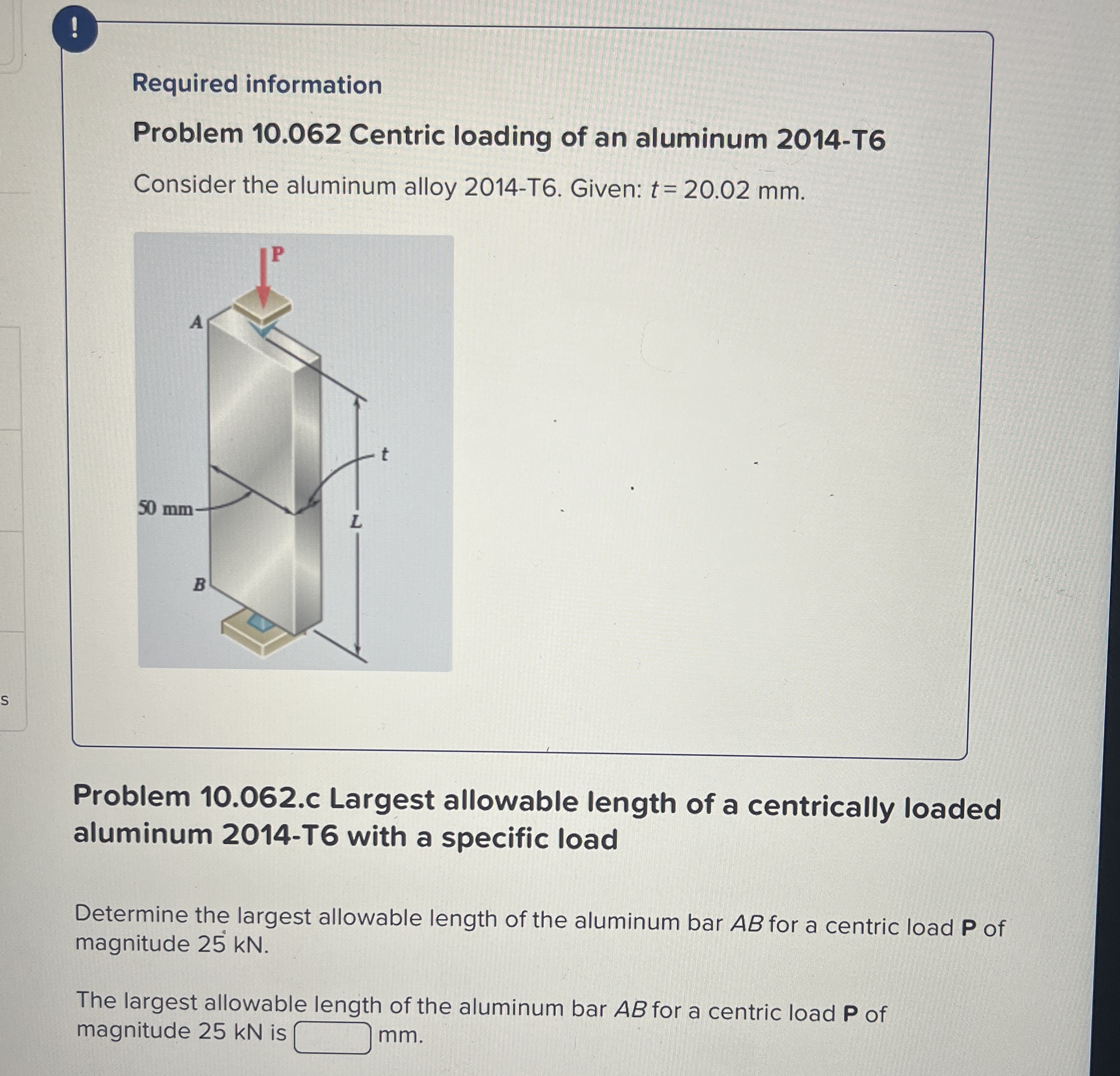 ! Required information Problem 1 0 . 0 6 2