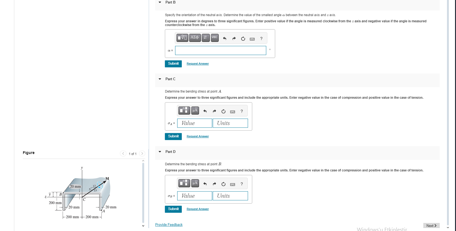 Part B Specify the orientation of the neutral
