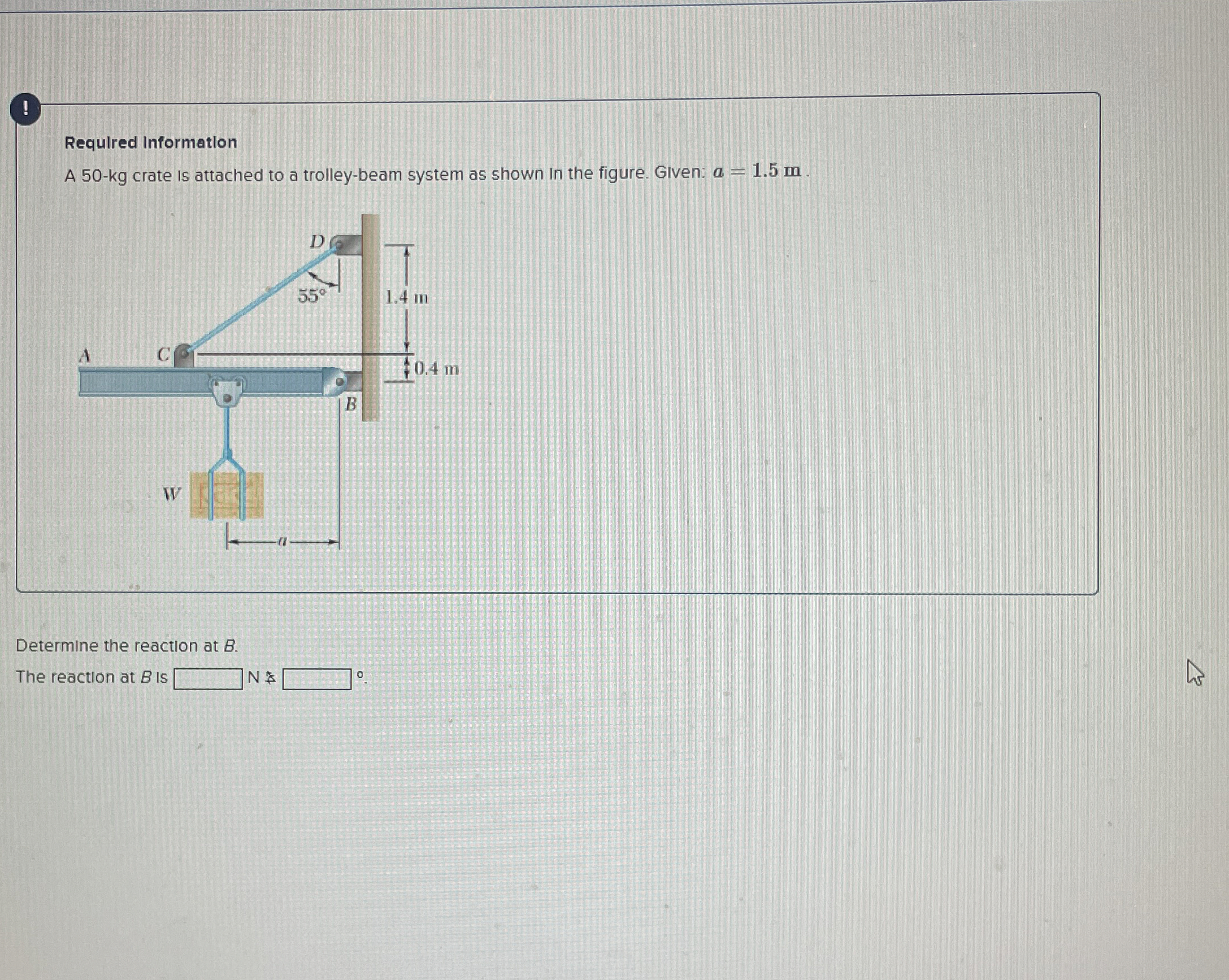 ! Required Informatlon A 5 0 - k g crate is