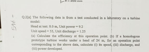 Q . 2 [ a ] The following data is from a test