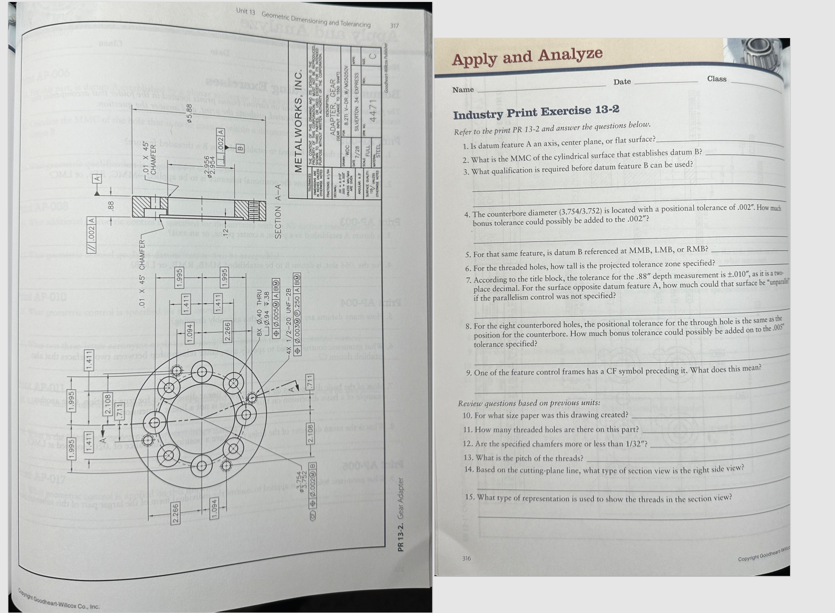 Apply and Analyze Name Date Class Industry Print