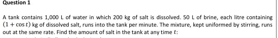 Question 1 Please solve using MATLAB symbolic