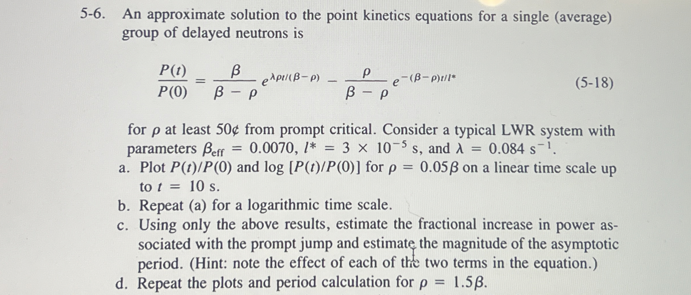 ONLY DO PART D PLEASE 5 - 6 . An approximate