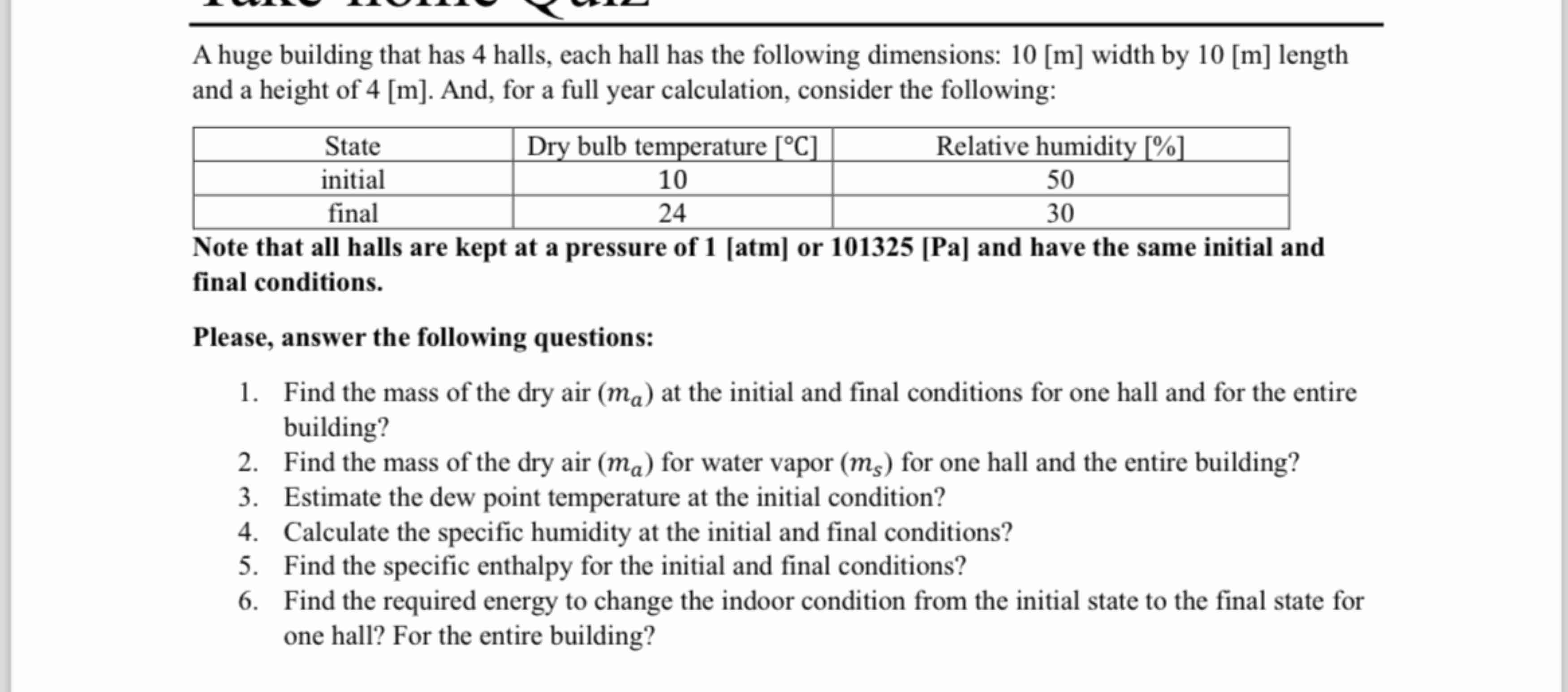 A huge building that has 4 halls, each hall has