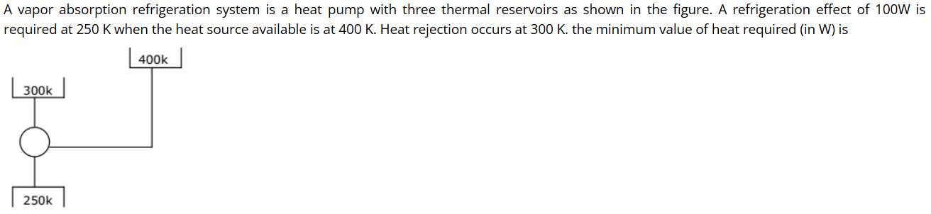 A vapor absorption refrigeration system is a heat