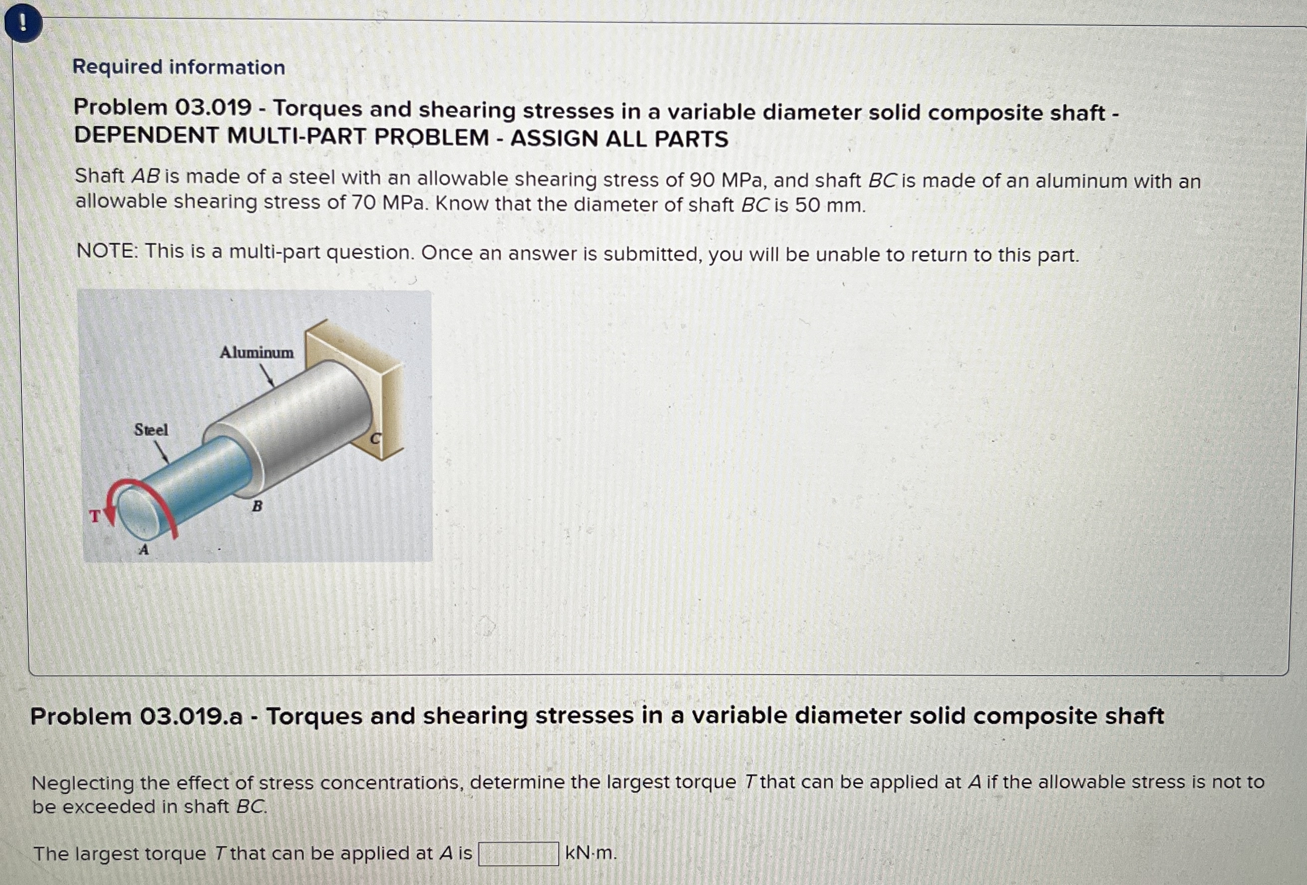 Required information Problem 0 3 . 0 1 9 -