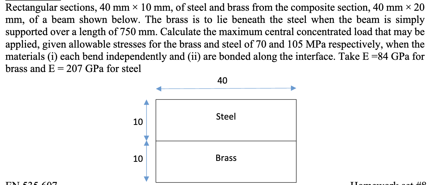 Rectangular sections, \ ( 4 0 \ mathrm { ~mm } \