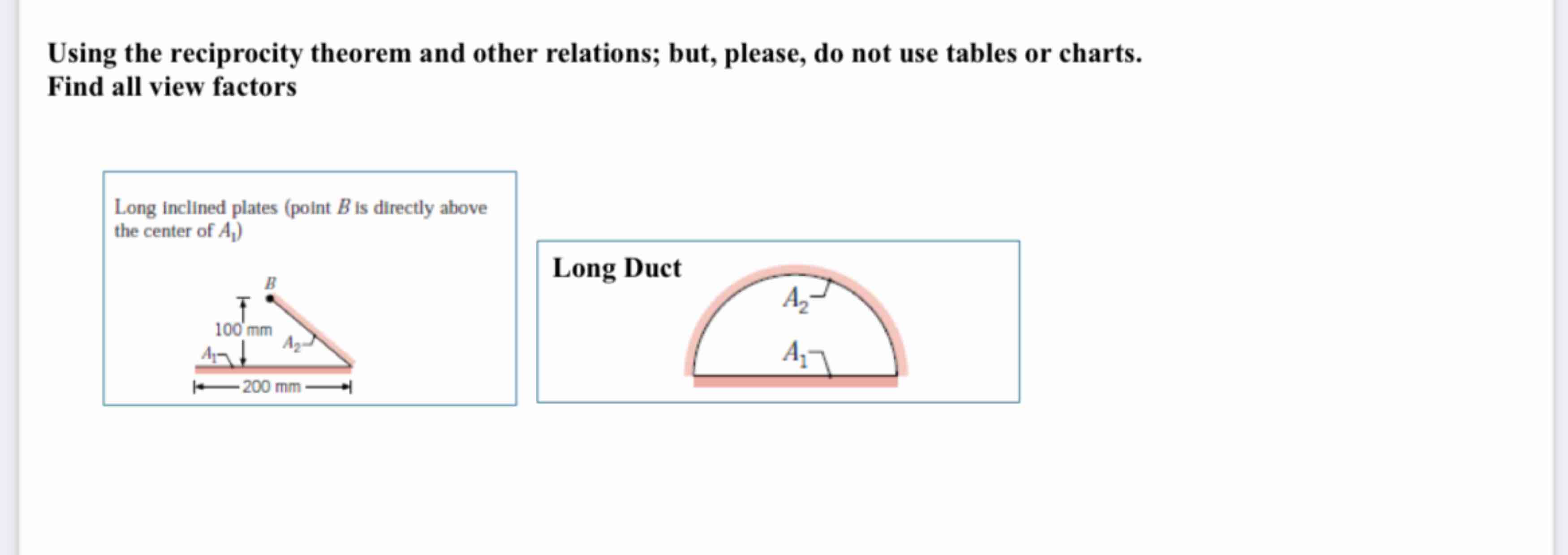 Using the reciprocity theorem and other