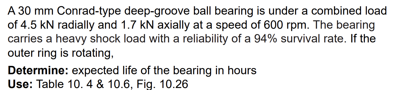 A 3 0 mm Conrad - type deep - groove ball bearing