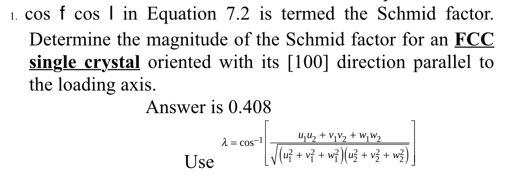 c o s f c o s I in Equation 7 . 2 is termed the